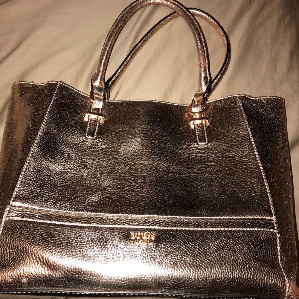 Guess purse rose gold